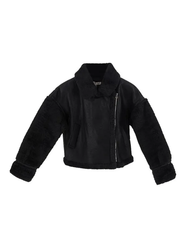 Monnalisa Blouson Rembourré - Noir - Noir - Fille | 19B10820660050