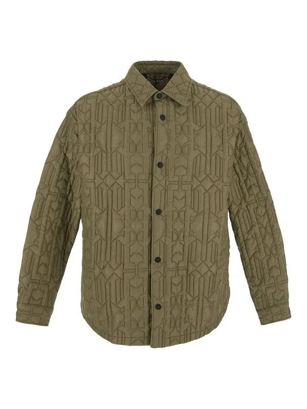 Palm Angels Chemise - Noir - Vert - Homme | PMEA251E23FAB0015610