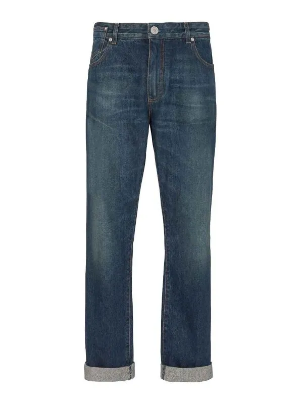 Balmain Jean Bootcut - Bleu - Bleu - Homme | BH0MI044DD936KD