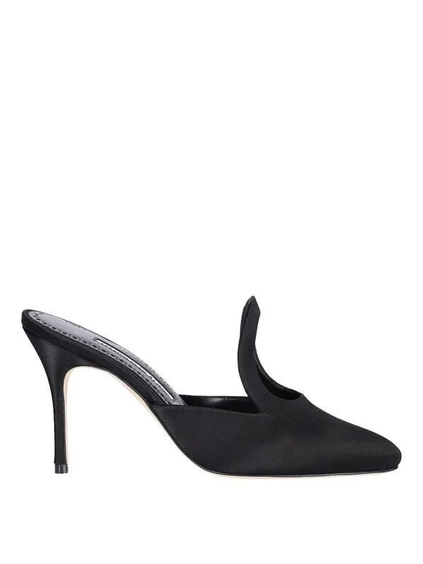 Manolo Blahnik Mules - Fugati - Noir - Femme | 42213300003BLCK0015