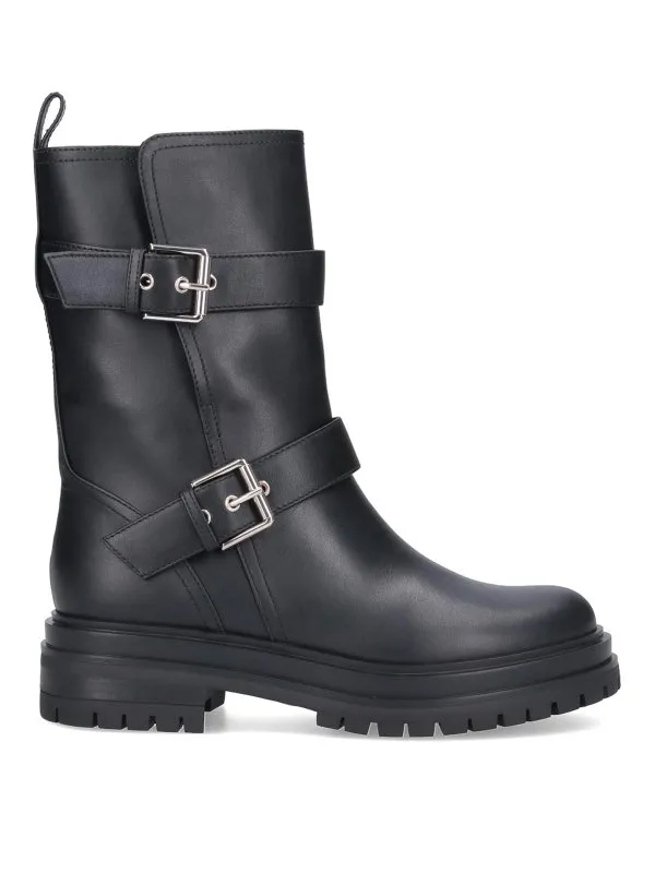 Gianvito Rossi Bottes - Thiago - Noir - Femme | G7300420GOMCLNNERO