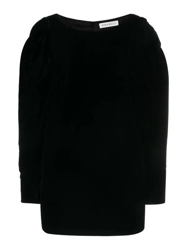 Nina Ricci Robe Au Genou - Noir - Noir | 23ACRO028RA0044U9000