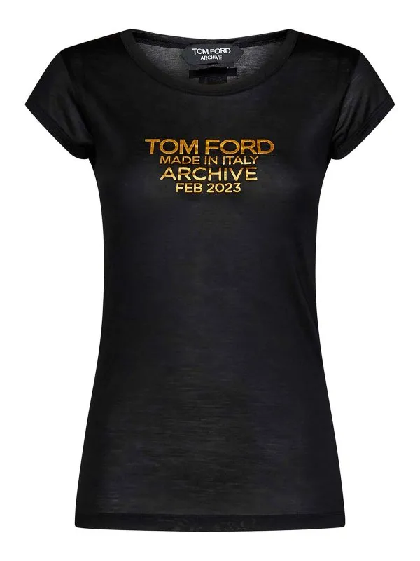 Tom Ford T-Shirt - Noir - Noir - Femme | TSJ559FAX835XLBGO