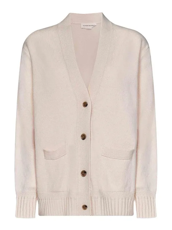 Victoria Beckham Cardigan - Couleur Chair | 1423KJU004946AIVORY