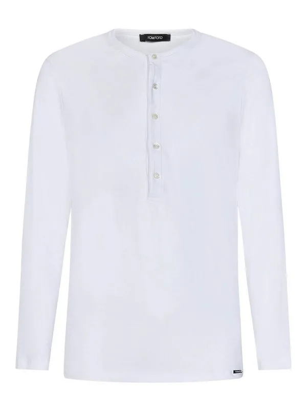 Tom Ford T-Shirt - Blanc - Blanc - Homme | T4M151040100
