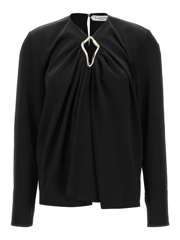 Lanvin Blouse - Noir - Noir - Femme | RWTO00045822H2310