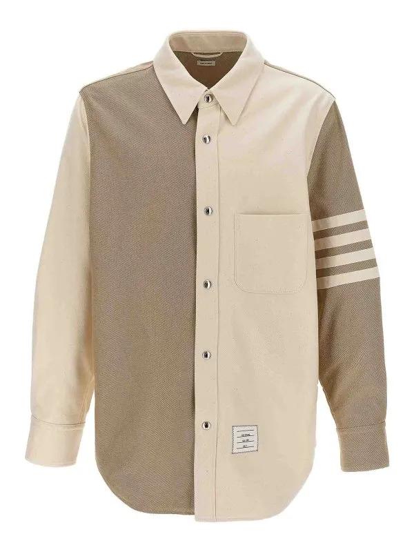 Thom Browne Blouse - Beige - Beige - Homme | MJO145FF0253250