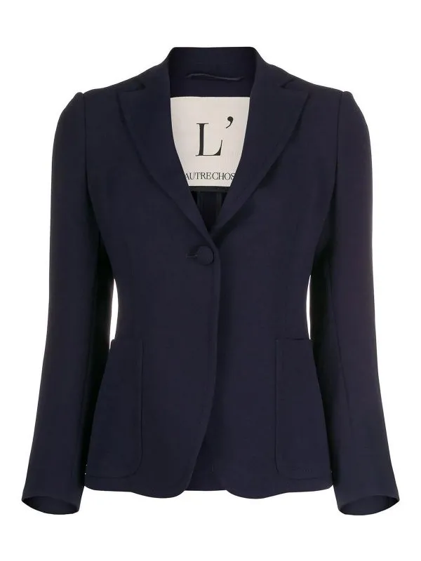 L' Autre Chose Blazer - Bleu Foncé - Bleu Foncé | BJ570200042U760