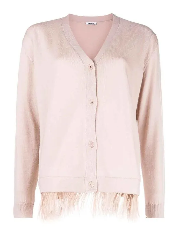 P.A.R.O.S.H. Cardigan - Beige - Beige - Femme | D520052LOWN085
