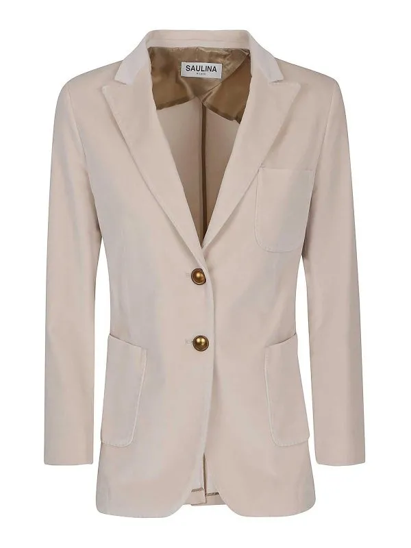 Saulina Blazer - Beige - Beige - Femme | ADELAIDESAA0161