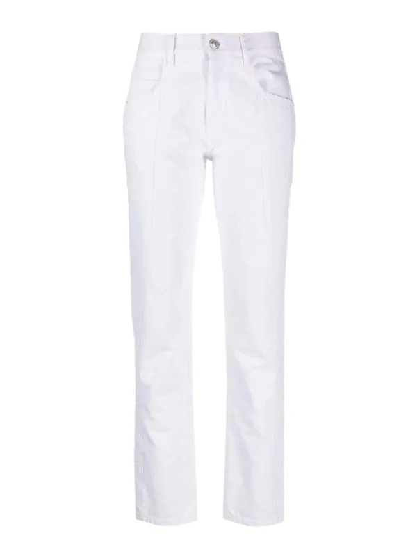 Isabel Marant Jean Bootcut - Blanc - Blanc | 23PPA0047FAA1H23I20WH