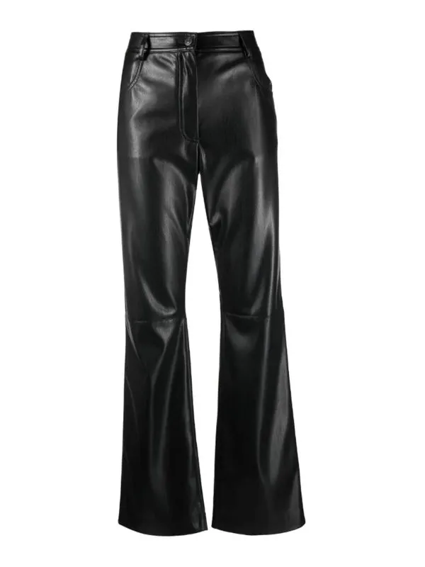M.S.G.M. Pantalons En Cuir - Noir - Noir | 3541MDP1623760599