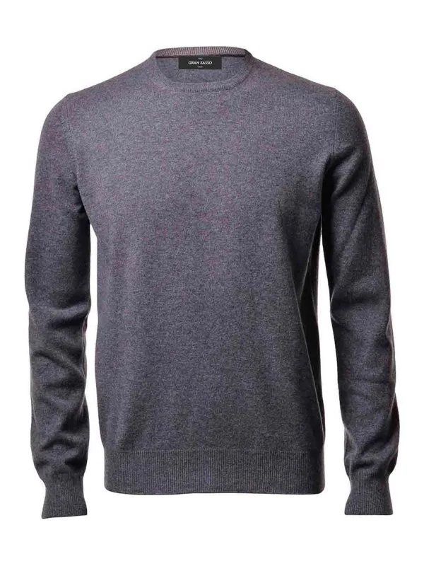 Gran Sasso Pull Col Rond - Gris - Gris - Homme | 5516715590072