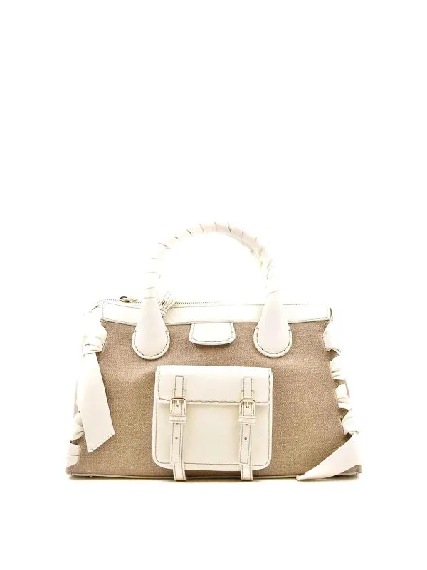 Chloe' Sac Cabas - Blanc - Blanc - Femme | CHC22US450G81101