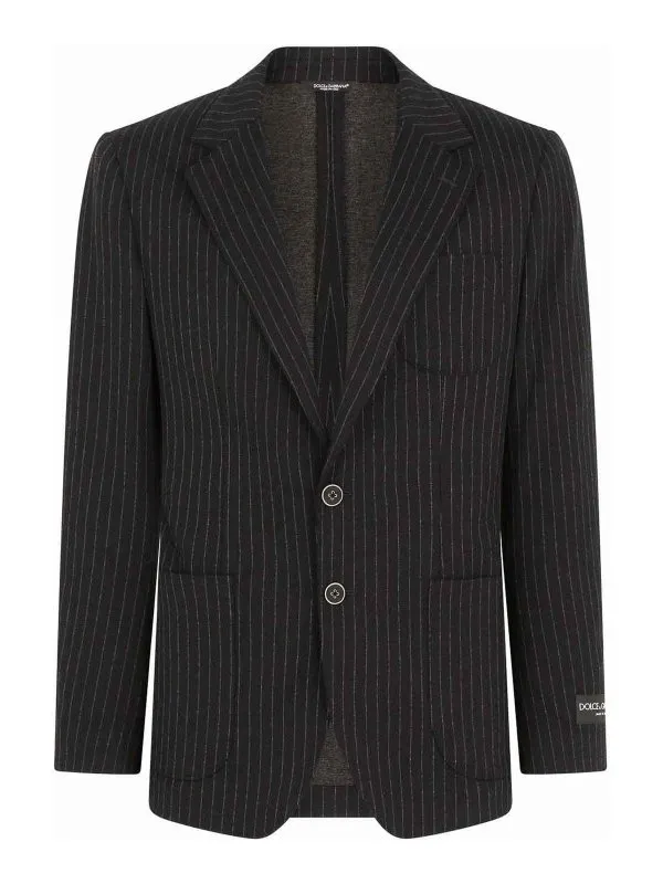 Dolce & Gabbana Blazer - Noir - Noir - Homme | G2PT9TFRRDYS8180