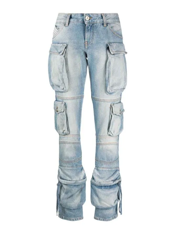 The Attico Jean Bootcut - Bleu - Bleu - Femme | 241WCP113D073024