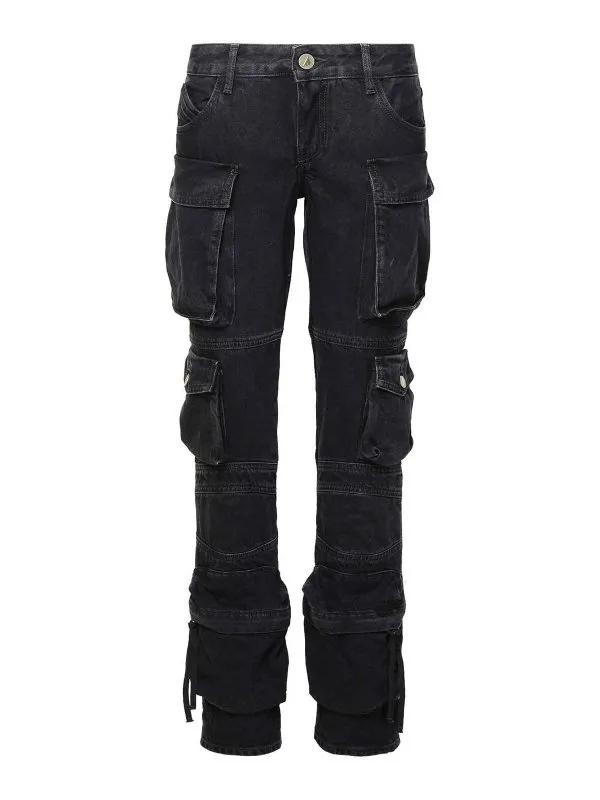 The Attico Jean Bootcut - Noir - Noir - Femme | 241WCP113D066100