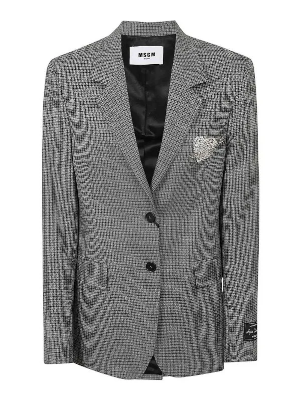 M.S.G.M. Blazer - Gris - Gris - Femme | 3541MDG1923770096