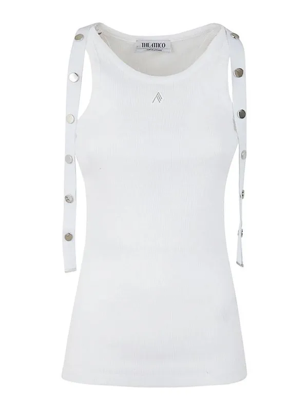 The Attico Top - Blanc - Blanc - Femme | 241WCT229J038001