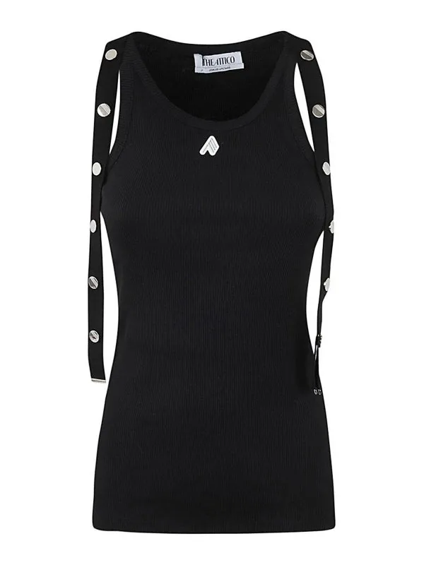 The Attico Top - Noir - Noir - Femme | 241WCT229J038100