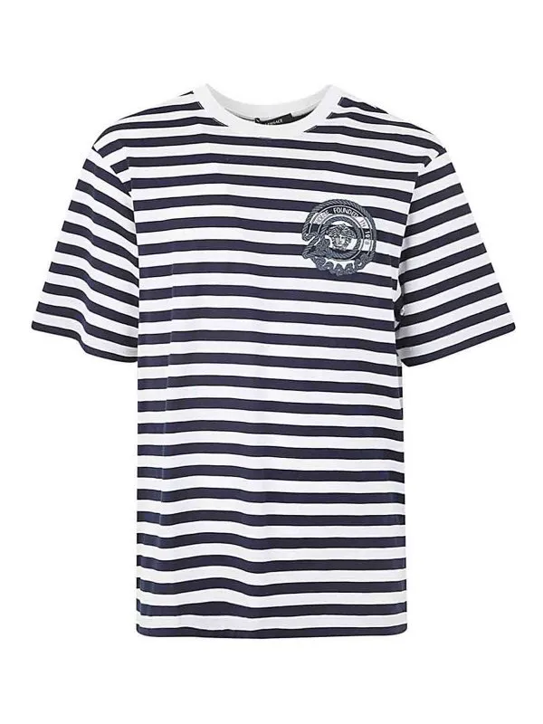 Versace T-Shirt - Blanc - Blanc - Homme | 10133021A098732WL60