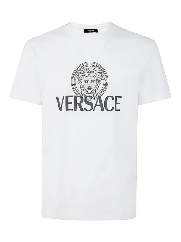 Versace T-Shirt - Blanc - Blanc - Homme | 10142261A100881W000