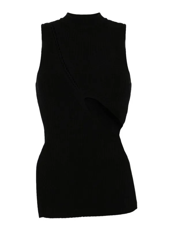 The Attico Top - Noir - Noir - Femme | 242WCT248KV001100