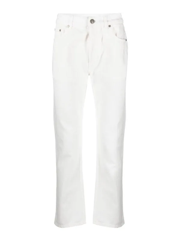 Palm Angels Jean Droit - Blanc - Blanc | PMYA039R24DEN0020310