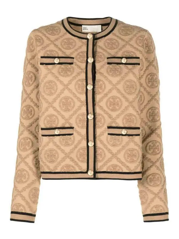 Tory Burch Cardigan - Beige - Beige - Femme | 157408250