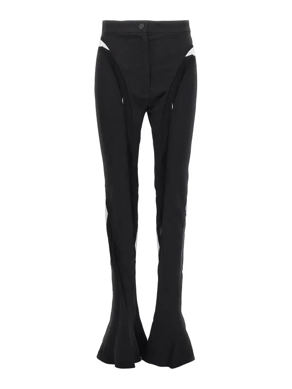 Mugler Pantalons Décontractés - Noir - Noir | 23W1PA0404470B1919