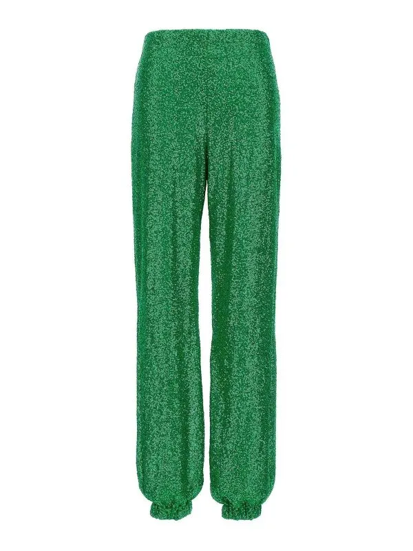 Le Twins Pantalon avec sequins - Vert - Femme | VIOLAVERDE