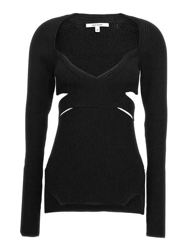 Nensi Dojaka Cardigan - Noir - Noir - Femme | NDAW23KT029BLACK