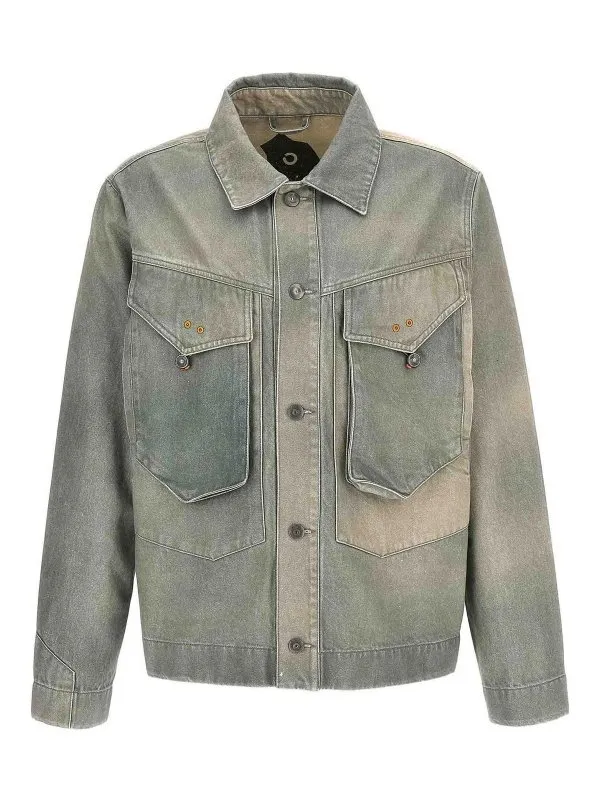 Objects IV Life Veste En Jean - Vert - Vert | OBJ00320101GREPAT