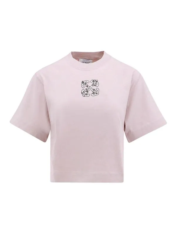 Off-White T-Shirt - Couleur Chair - Femme | OWAA090S24JER0053636