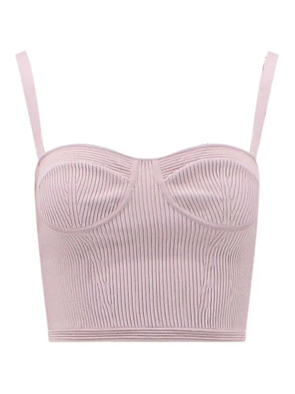 Alexander Mcqueen Top - Couleur Chair - Femme | 734589Q1A5K5093