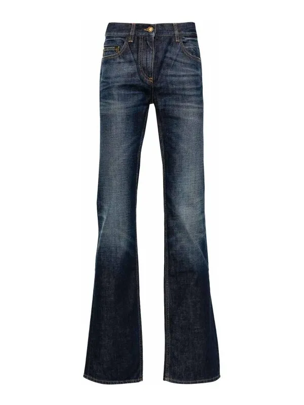 Palm Angels Jean Bootcut - Bleu - Bleu | PWYB032R24DEN0024545