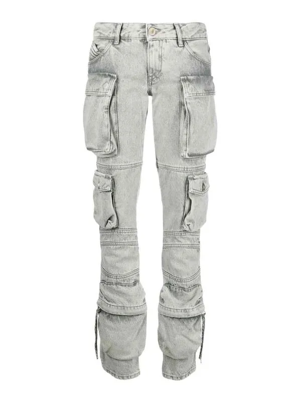 The Attico Jean Bootcut - Gris - Gris - Femme | 241WCP113D070607
