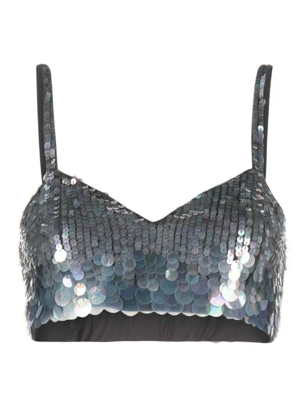 P.A.R.O.S.H. Top - Argent - Argenté - Femme | D311579GIGI067