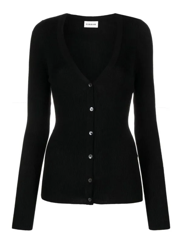 P.A.R.O.S.H. Pull Col Rond - Noir - Noir | D520738CIPRIA24013