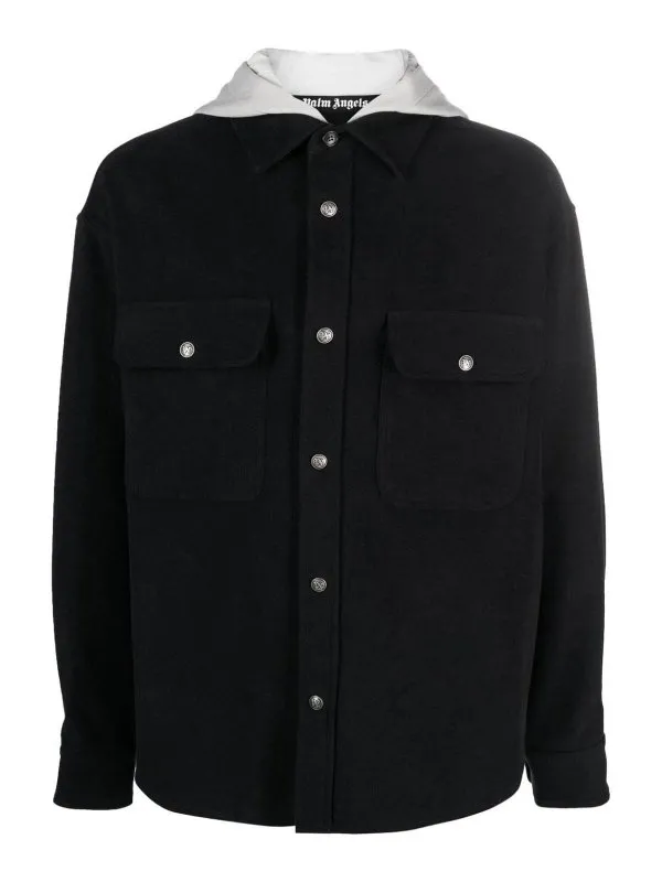 Palm Angels Veste Casual - Noir - Noir | PMES021R24FAB0011005