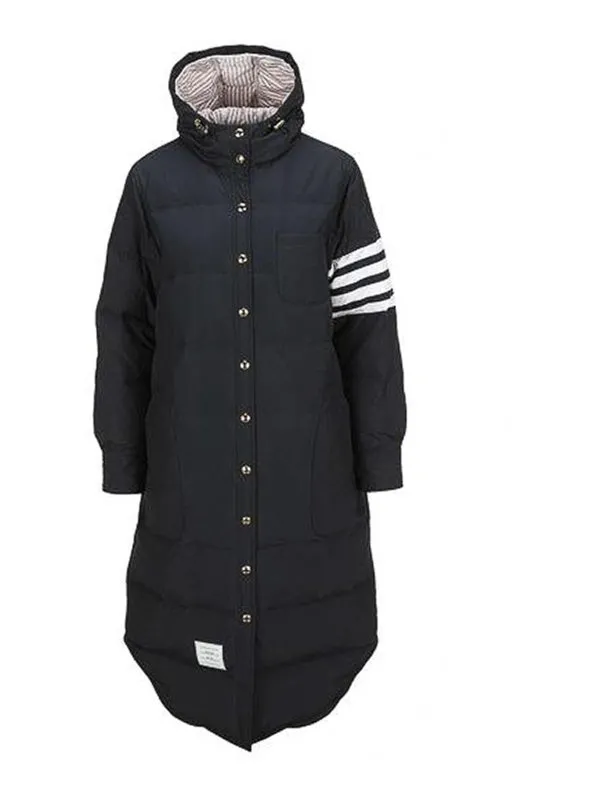 Thom Browne Manteau Rembourré - Bleu Foncé | FOD025X05222415