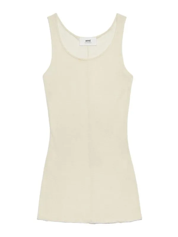 Ami Paris Top - Blanc - Blanc - Femme | FTK101JE0022185