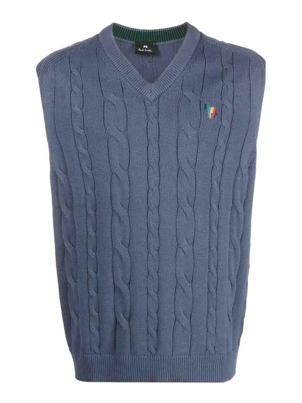 Paul Smith Gilet - Bleu - Bleu - Homme | M2R244YEL2193443