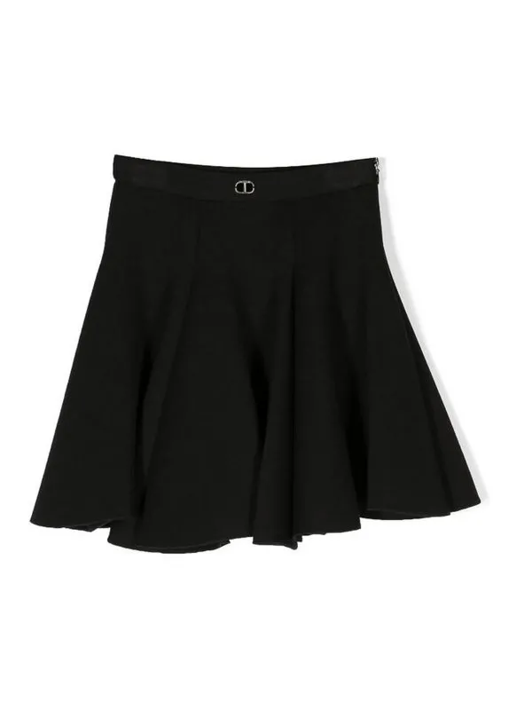 Twinset Mini Jupe - Noir - Noir - Fille | 232GJ217100006