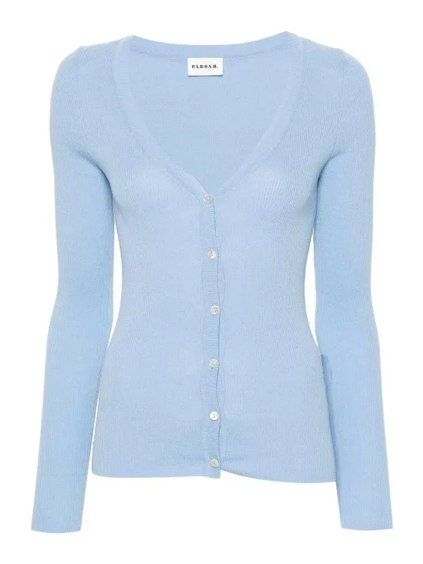 P.A.R.O.S.H. Cardigan - Bleu Clair - Femme | D520738CIPRIA24078