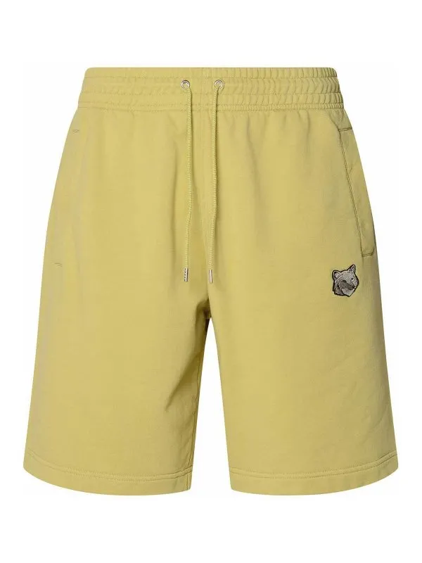 Maison Kitsuné Short - Vert - Jaune - Homme | MM01121KM0001P357