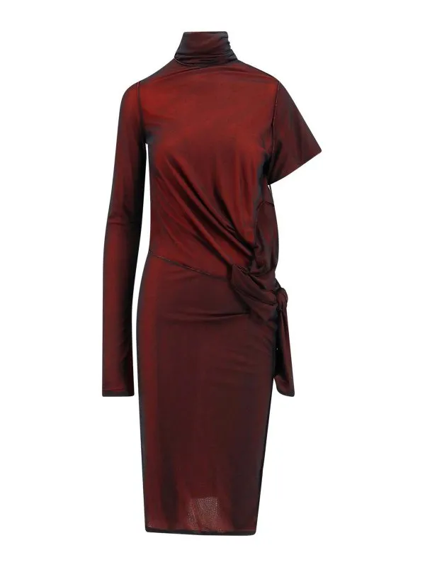 Maison Margiela Robe Au Genou - Rouge - Rouge | S51DD0014STJ398962