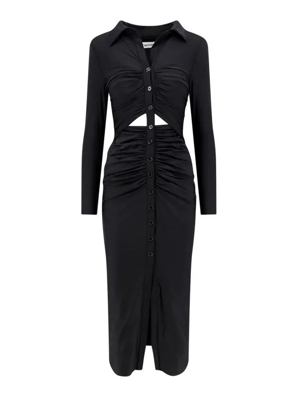 Self Portrait Robe Au Genou - Noir - Noir - Femme | RS24021MBBLACK