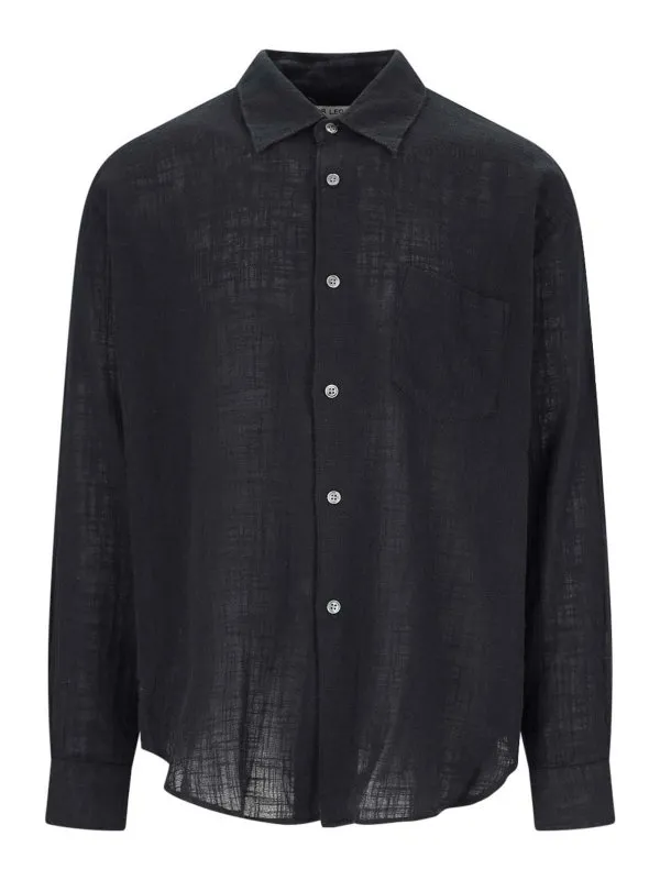 Our Legacy Chemise - Noir - Noir | M2222CBWASHEDBLACKAIRCOTTON