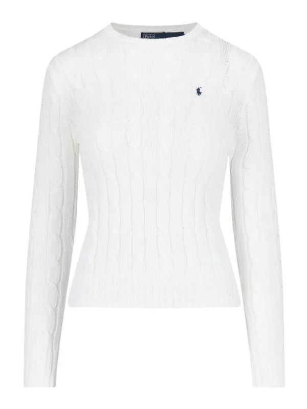 Polo Ralph Lauren Pull Col Rond - Blanc - Blanc | 211891640001